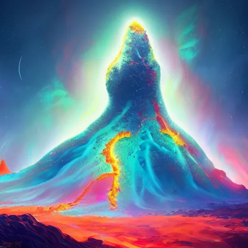 Image similar to a cosmic lava lamp, dynamic lighting, fantasy concept art, trending on art station, stunning visuals, creative, cinematic, ultra detailed