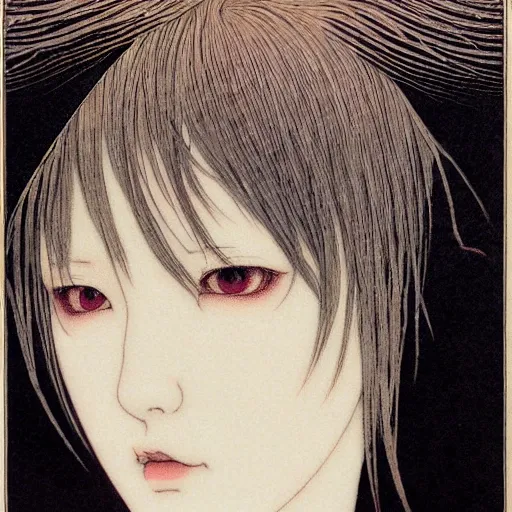 Image similar to prompt : portrait of muse soft light painted by takato yamamoto, inspired by ghost in shell anime, smooth face feature, intricate oil painting, high detail, sharp high detail, manga and anime