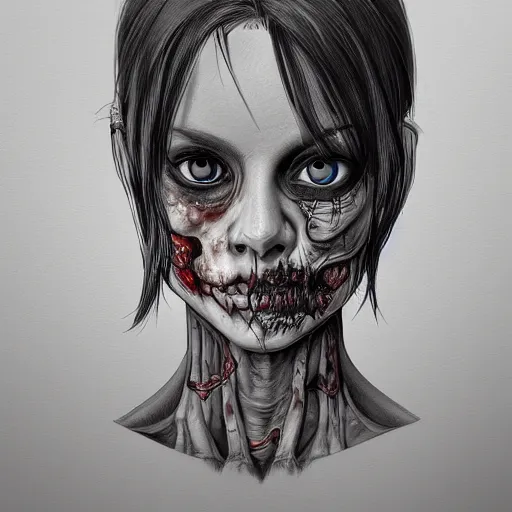 Image similar to plaguespreader zombie, beautiful, detailed symmetrical close up portrait, intricate complexity, in the style of artgerm and ilya kuvshinov, cel shaded