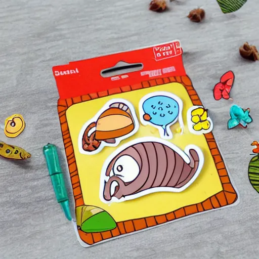 Image similar to snail animal toy illustration sticker, cute, cartoon, kids