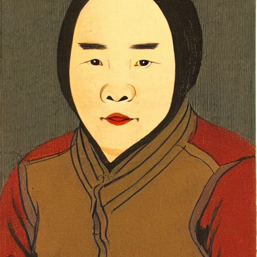 Image similar to a portrait of tang seng in a spaceship