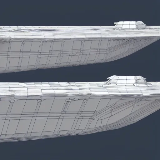 Prompt: a new capital ship design for the first order. 3 d render. hyper detailed.