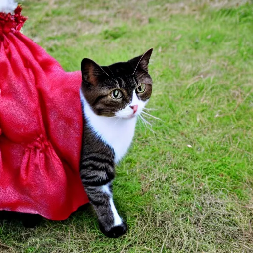 Image similar to a cat wearing a traditional polish costume