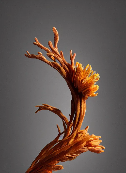 Prompt: a sculpture of a Nudibranch made out of nudibranch by antonio canova. dried wild flowers. jeremy geddes. complementary colors, rendered in octane, smooth gradients