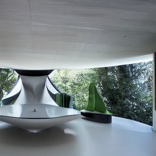 Image similar to house designed by zaha hadid