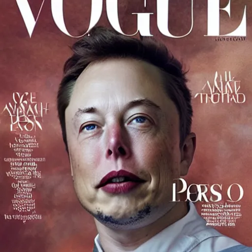 Image similar to a portrait of elon musk as an astronaut in mars, vogue magazine cover, highly detailed