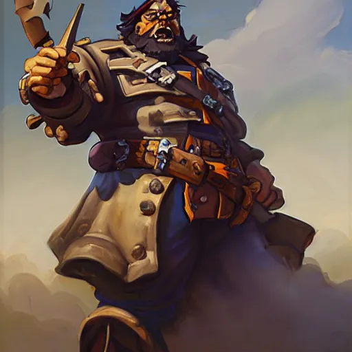 Image similar to greg manchess portrait painting of partially armored undead pirate captain lechuck as overwatch character, medium shot, asymmetrical, profile picture, organic painting, sunny day, matte painting, bold shapes, hard edges, street art, trending on artstation, by huang guangjian, gil elvgren, ruan jia, greg rutkowski, gaston bussiere