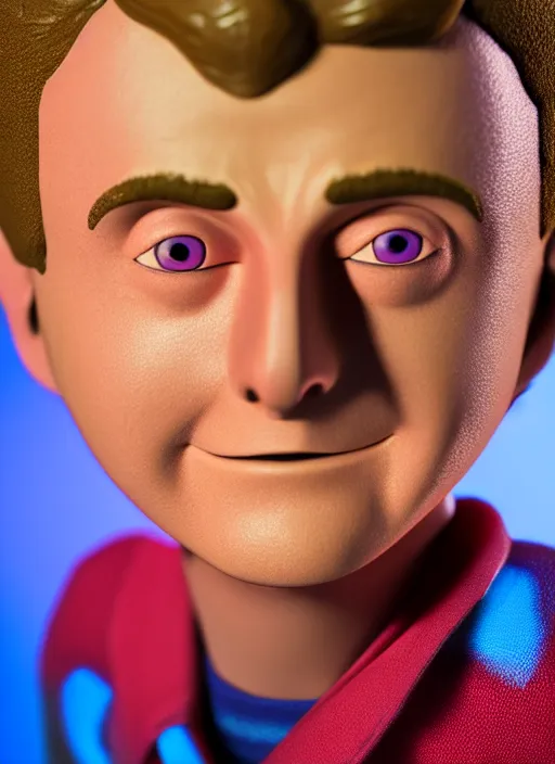 Prompt: young and happy morty from rick and morty closeup photograph dslr photorealistic, studio lighting, ektachrome, detailed, intricate, face detail