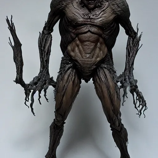 Prompt: darkness maquette from ridley scott's legend, creature design by rob bottin, highly detailed - h 6 4 0