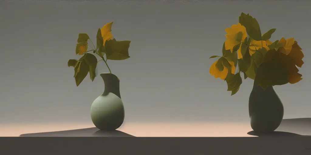 Image similar to the vase, summer evening, kenton nelson