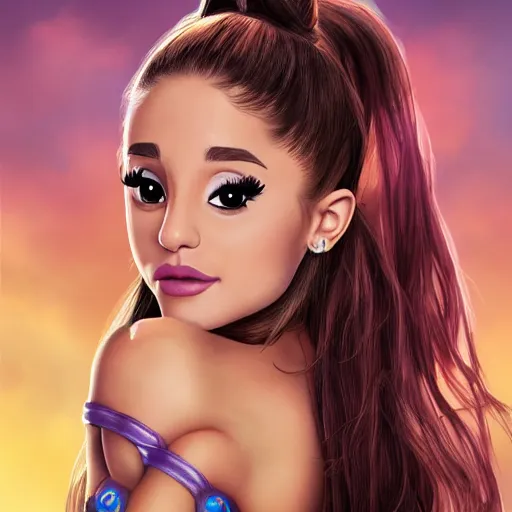 Prompt: ariana grande as an ogre fantasy art 4k