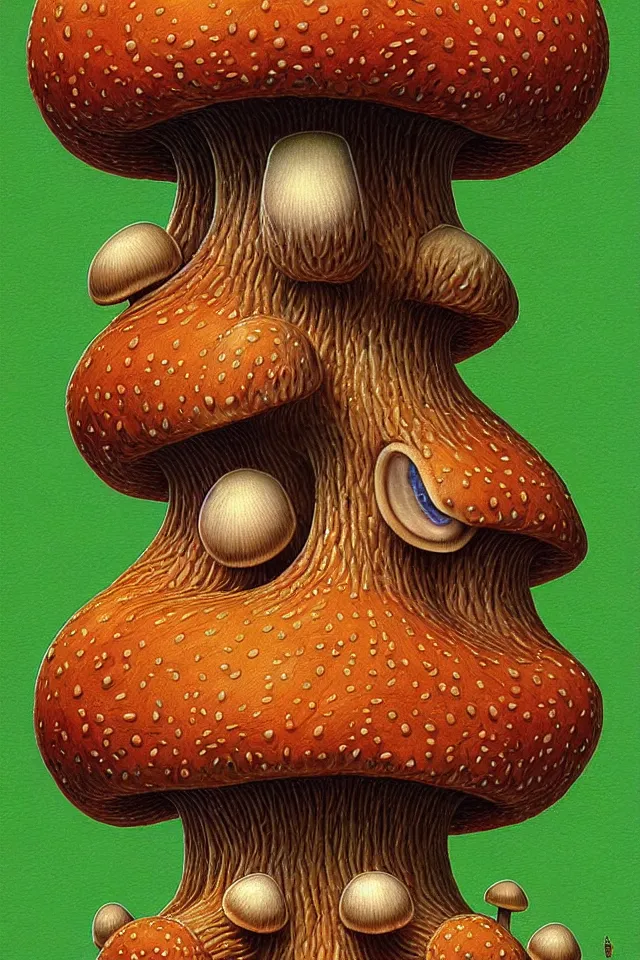 Prompt: mushroom dog artwork symmetrical by naoto hattori