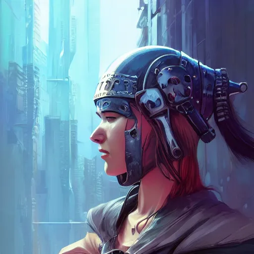 Image similar to cyberpunk viking helmet mask warrior goddess robot ninja fantasy, art gta 5 cover, official fanart behance hd artstation by jesper ejsing, by rhads, makoto shinkai and lois van baarle, ilya kuvshinov, ossdraws