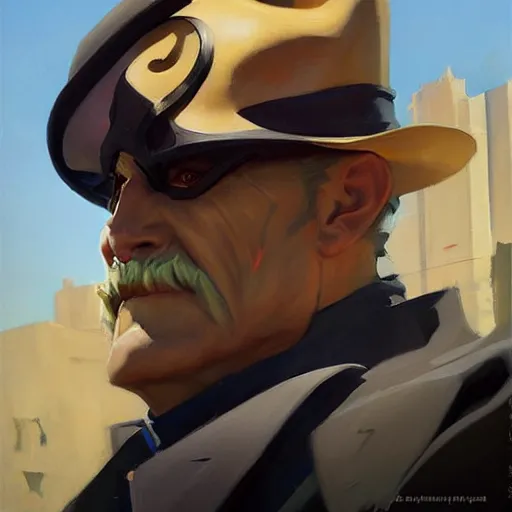 Prompt: greg manchess portrait painting of the count graf zahl as overwatch character, medium shot, asymmetrical, profile picture, organic painting, sunny day, matte painting, bold shapes, hard edges, street art, trending on artstation, by huang guangjian and gil elvgren and sachin teng
