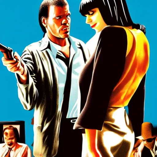Image similar to pulp fiction movie poster
