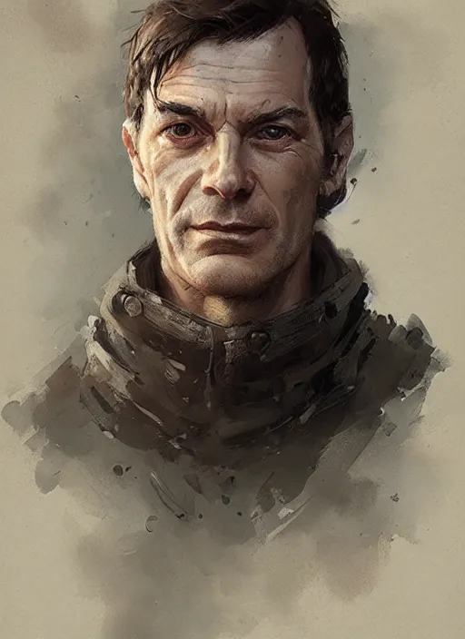 Prompt: a portrait of sam vimes, beautiful painting with highly detailed face by greg rutkowski and magali villanueve