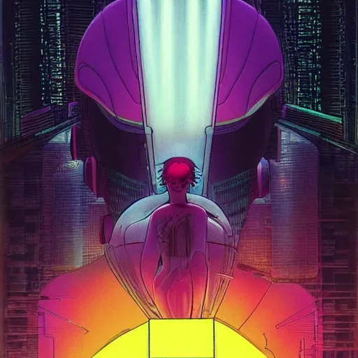 Image similar to Ghost in the shell. Moebius, cyberpunk, masterpiece