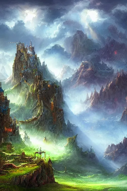 Prompt: fantastic fantasy landscape