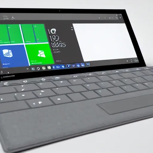 Prompt: a render of a microsoft surface duo but it has full bezel - less screens