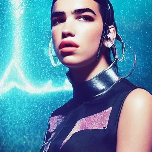 Image similar to Dua lipa as Kaisa league of legends