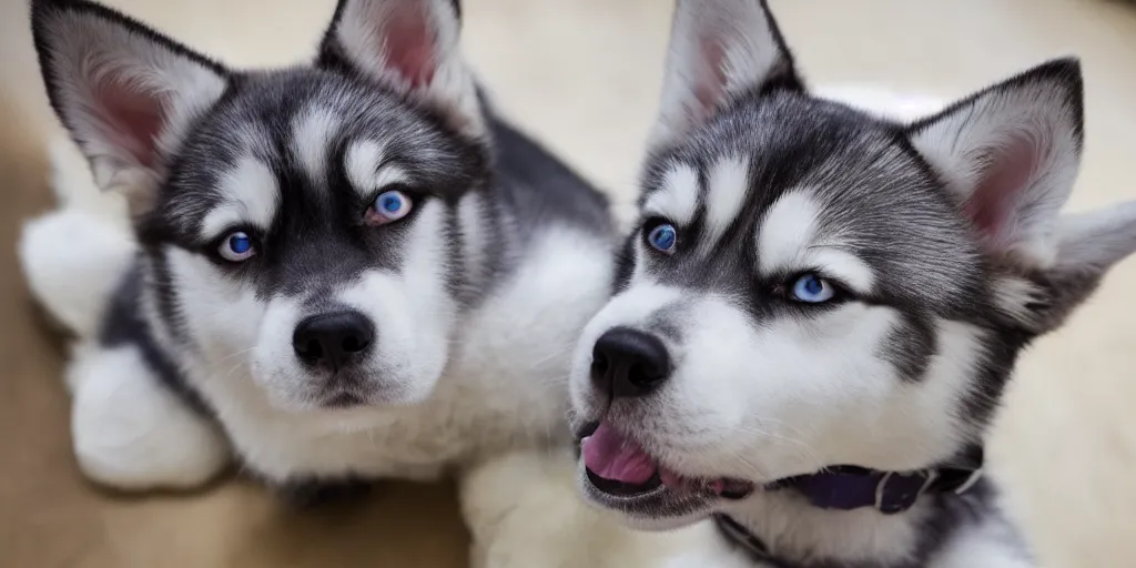 Image similar to 3 5 mm lens sony a 3 shot husky adorable 4 k ultra - hd