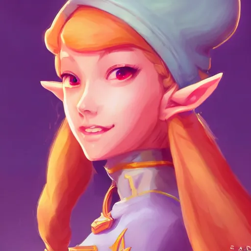 Image similar to a portrait of zelda, art by lois van baarle and loish and ross tran and rossdraws and sam yang and samdoesarts and artgerm and saruei and disney and wlop, digital art, highly detailed, intricate, sharp focus, trending on artstation hq, deviantart, unreal engine 5, 4 k uhd image