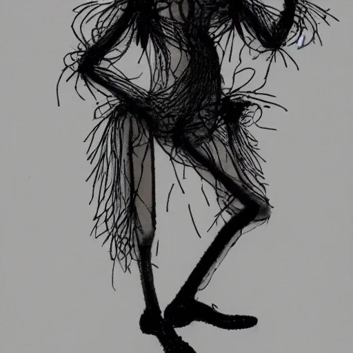 Image similar to woman with twenty five legs