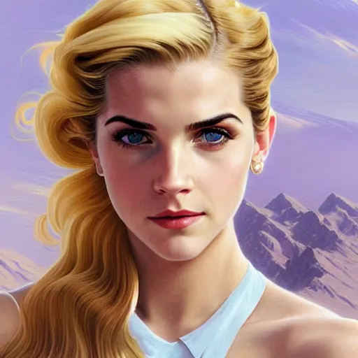 Prompt: A combination of Katheryn Winnick's and Grace Kelly's and Emma Watson's faces with blonde hair as Kid Flash, western, D&D, fantasy, intricate, elegant, highly detailed, digital painting, artstation, concept art, matte, sharp focus, illustration, art by Artgerm and Greg Rutkowski and Alphonse Mucha