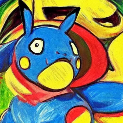 Prompt: Pokémon painting by Edvard Munch