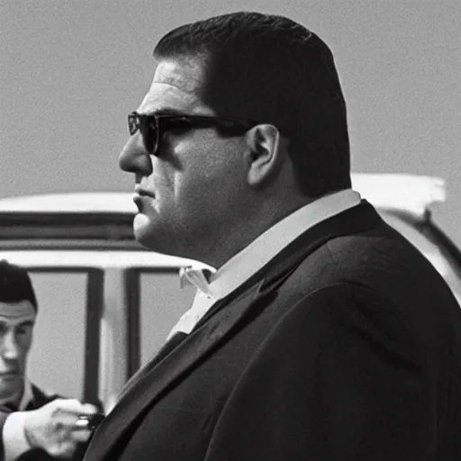 Image similar to film still featuring peter griffin as a mob boss, italian mafia, gangster film, directed by martin scorcese