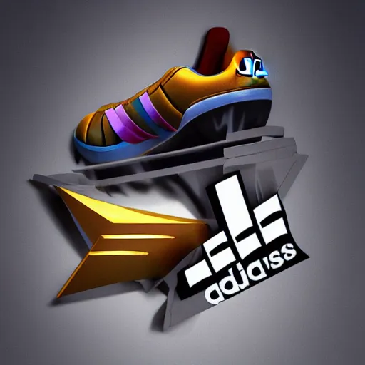 Prompt: surreal 3 d artwork by adidas