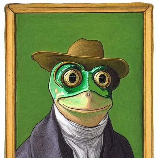 Image similar to jean - frog grenouille, an autoportrait