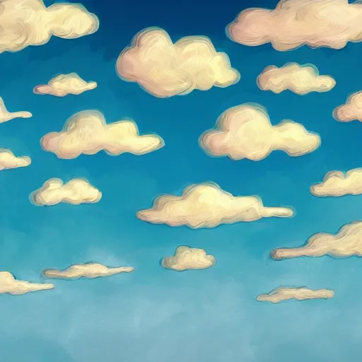 Prompt: dino clouds