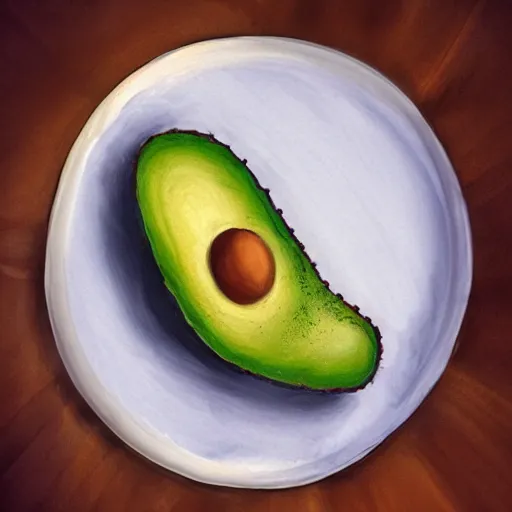 Image similar to a portrait of an avocado in the role of patrick stewart in the role of jean - luc picard