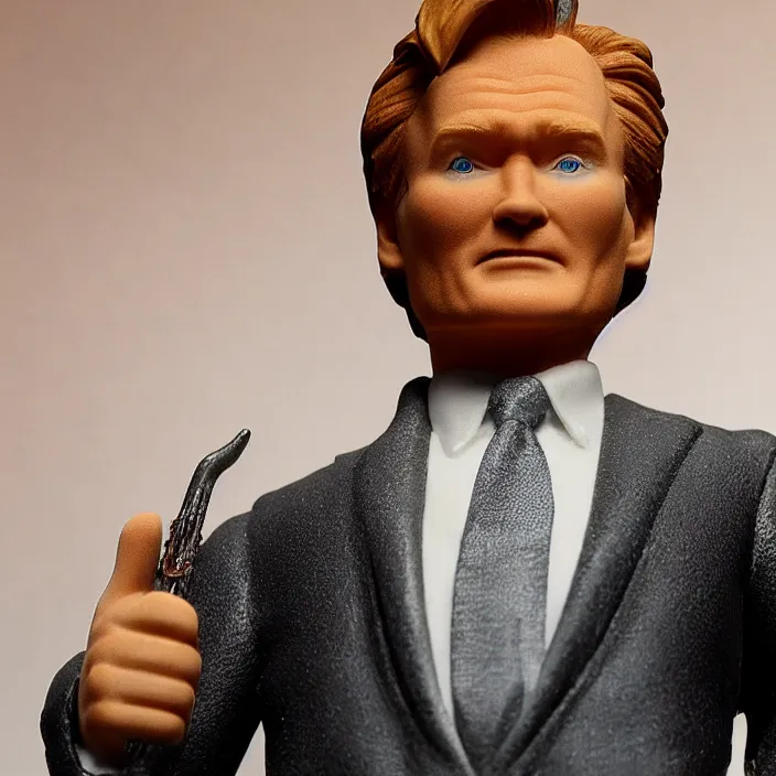 Image similar to Conan O'Brien, a GOODSMILE figure of Conan O'Brien, figurine, detailed product photo,