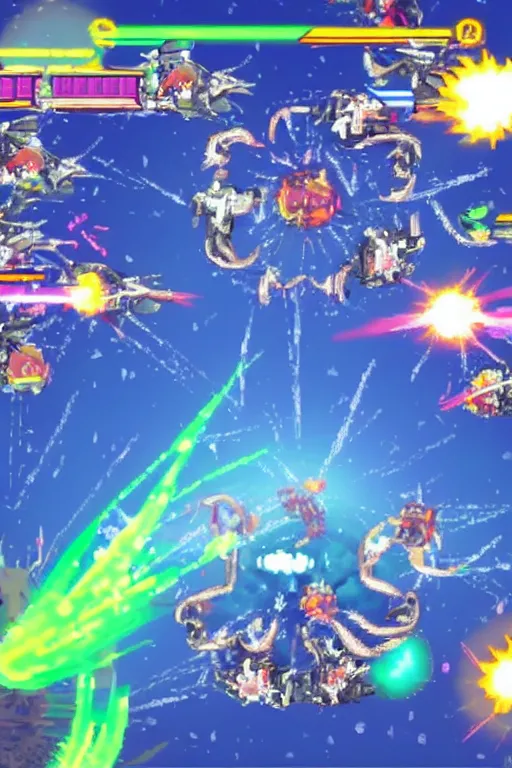 Prompt: bullet hell shmup