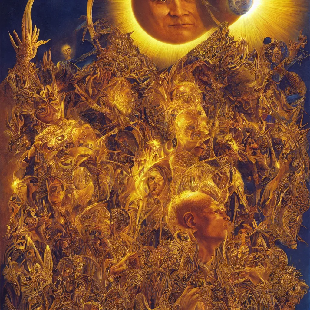 Image similar to The Sun King, by James C. Christensen and Wojciech Siudmak