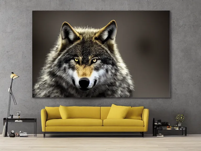 Image similar to A wolf with features of a crocodile, moody lighting, yellowish full moon, pinewood forest, realistic, photorealistic art done in photoshop