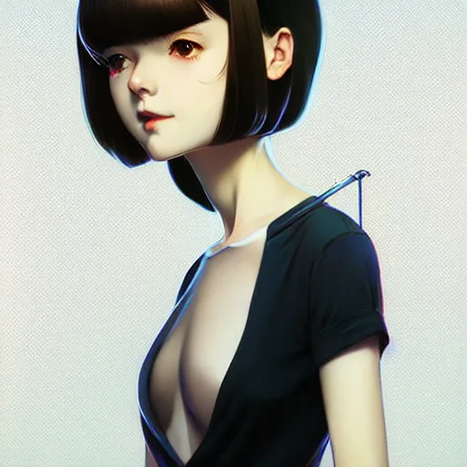 Prompt: a beautiful slim dainty singer girl hurts you, art by ilya kuvshinov and lois van baarle and ross tran and range murata and artgerm and andy warhol, norman rockwell, digital art, highly detailed, profile picture, intricate, sharp focus, mystical trending on artstation hq, deviantart, pinterest, unreal engine 5, 4 k uhd image