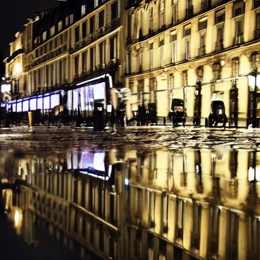 Image similar to photo rainy night in paris, reflections