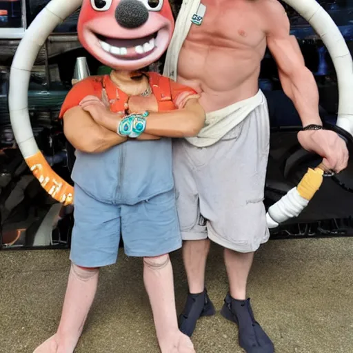 Image similar to wallace and grommet after a methamphetamine binge