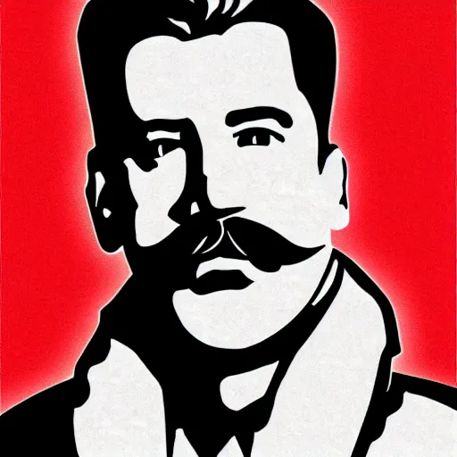 Image similar to lgbt art, tom of finland style, stalin, in billy herrington body, gay, funny art, communism, art in 4 k, high quality
