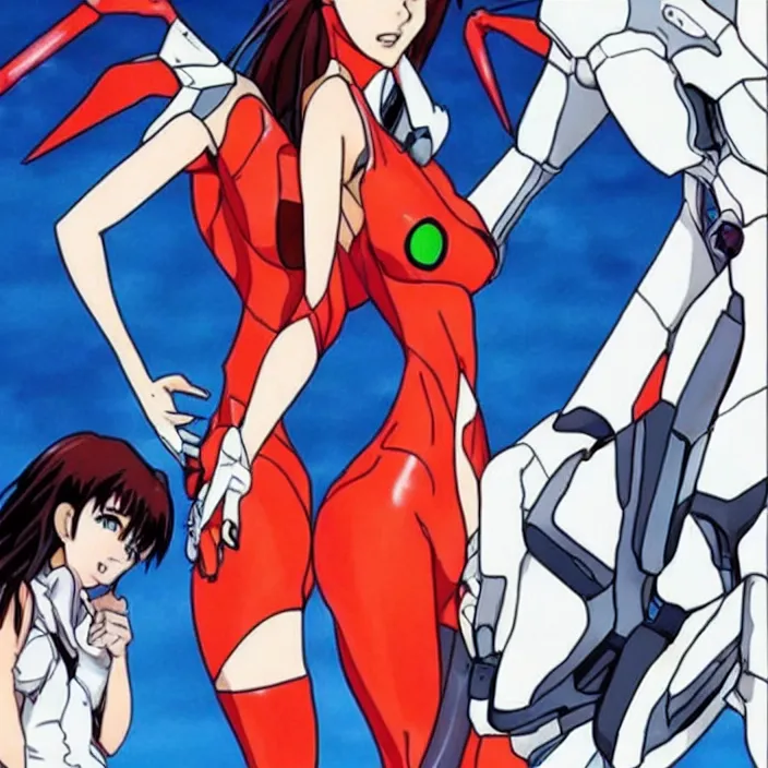 Image similar to megan fox in neon genesis evangelion