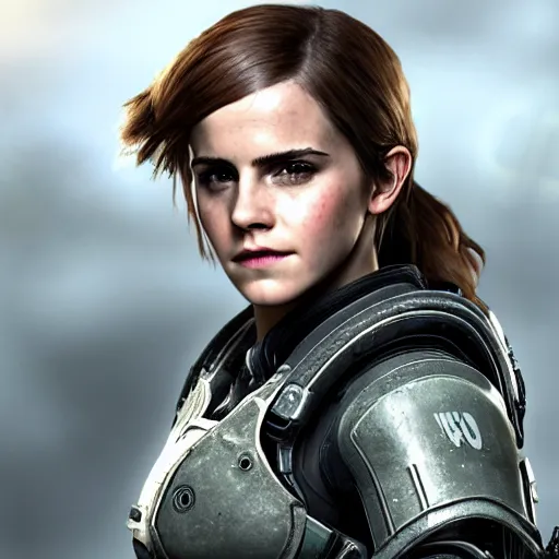 Image similar to emma watson in gears of war destiny 2 call of duty witcher 3 warframe pokemon mario spongebob fortnite ice cream smash bros highly detailed, extremely high quality, hd, 4 k, professional photographer, 4 0 mp, lifelike, top - rated, award winning, realistic, detailed lighting, detailed shadows, sharp, no blur, edited, corrected, trending