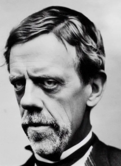 Prompt: an old photo from 1 9 2 0 of hugh laurie as a doctor, grain, sharp, photo, 4 k