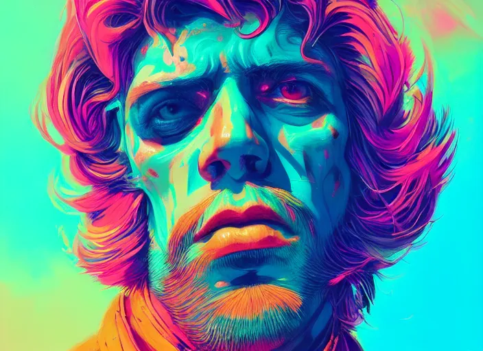 Prompt: A psychedelic portrait of boomer not understanding tiktok dance, vibrant color scheme, highly detailed, in the style of romanticism, cinematic, artstation, Moebius, Greg rutkowski