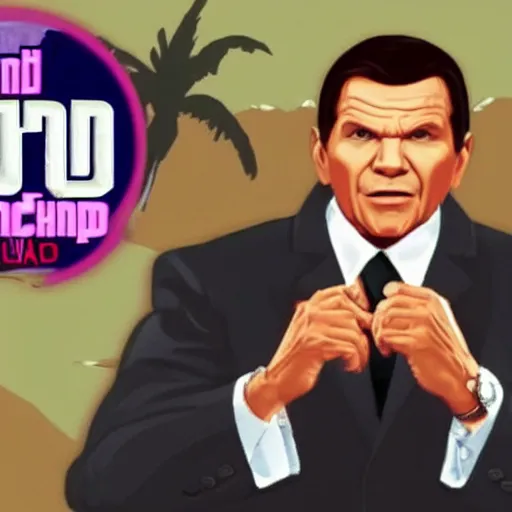Prompt: kenneth copeland in grand theft auto vice city