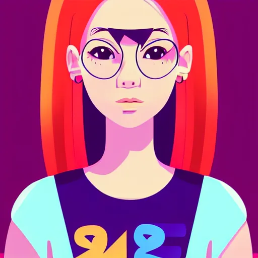 Image similar to 2 d character design, female rapper, vector art, digital art, portrait, 4 k, 8 k, sharp focus, smooth, illustration, concept art, music artist