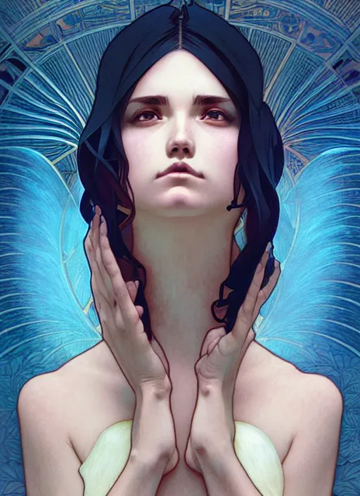 Image similar to symmetry!! water, sharp focus, illustration, art by artgerm and greg rutkowski and alphonse mucha