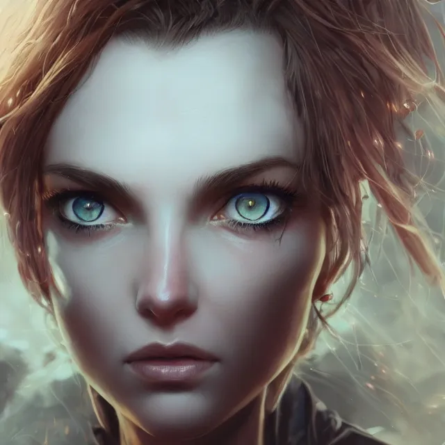 Prompt: illustration of a woman's eyes by artgerm and wlop and greg rutkowski, digital art, extreme detail, realistic lighting, cinematic composition, concept art, sharp focus, colorful, photorealistic eyes, 8 k